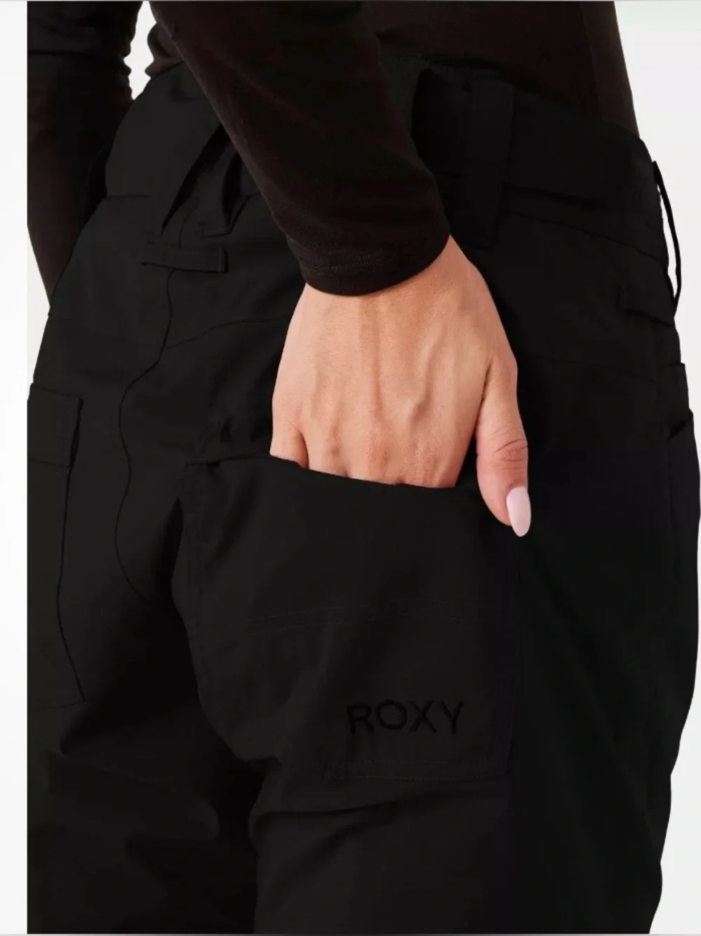 Roxy Women’s Snow Pants NWOT | Large Black DryFlight Waterproof Insulated Ski